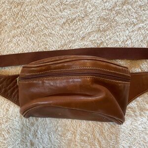 Coach Brown Leather Belt Bag